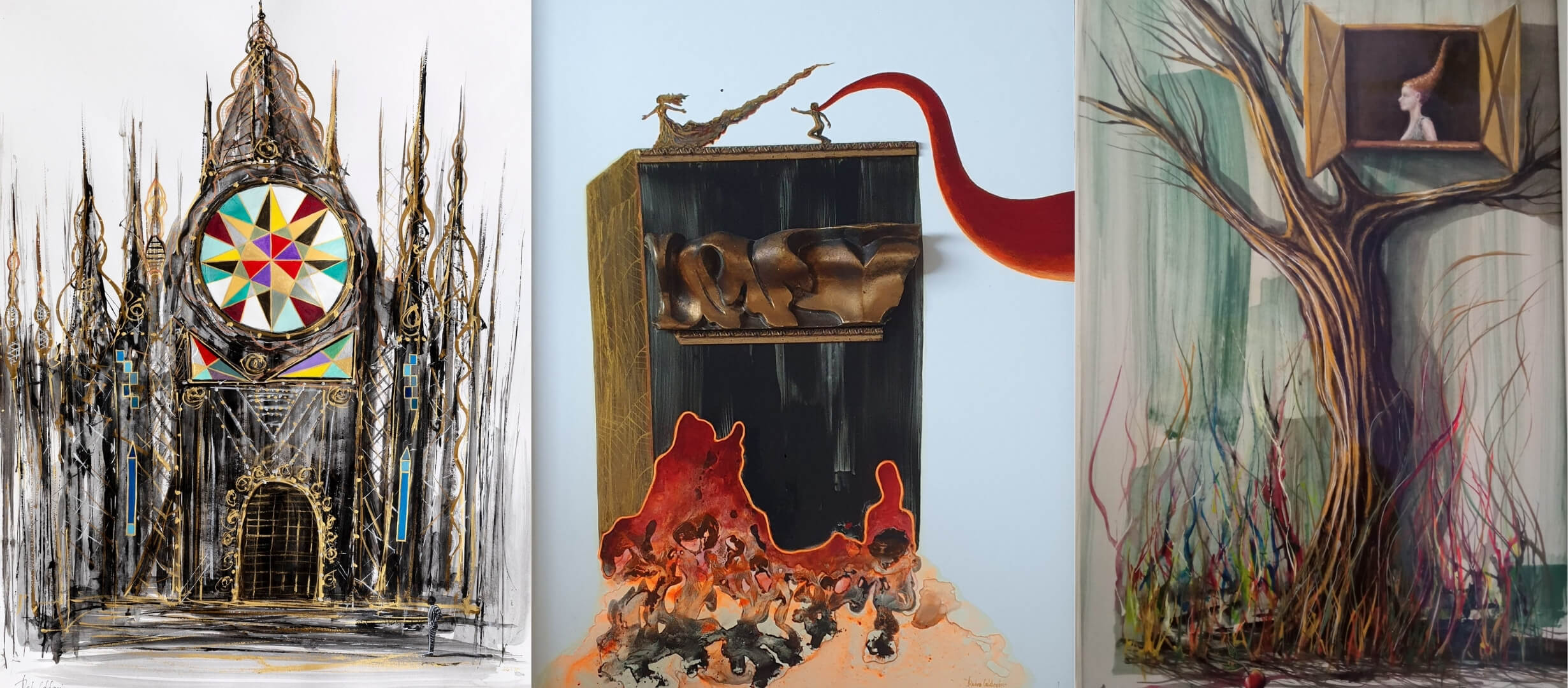 La Fundación Premios Mayte inaugura el próximo 2 de julio la exposición "La travesura del duende", del artista e ilustrador cántabro Pedro Calderón, en el Restaurante La Atalaya de Mayte, en El Sardinero (Santander). Una muestra que reúne una cuidada selección de obras y reafirma el compromiso de la Fundación con la promoción del arte y la cultura.